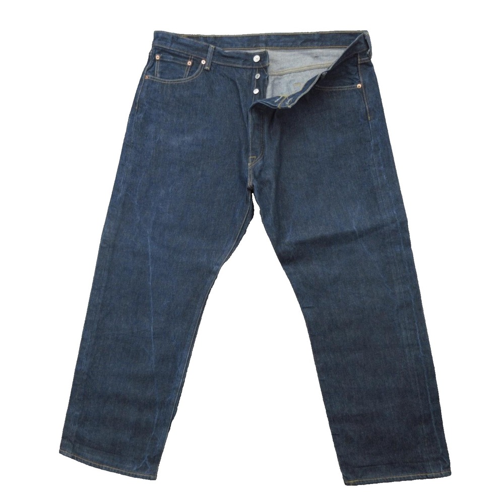 Levis 501 Jeans Mens 44x30 Measures 40X29 Blue Denim Straight Leg Button Fly